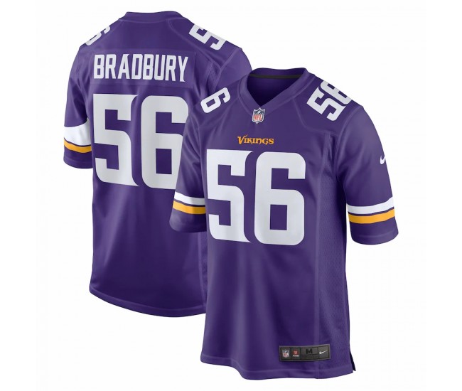Minnesota Vikings Garrett Bradbury Men's Nike Purple Game Jersey