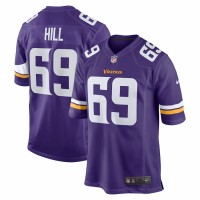 Minnesota Vikings Rashod Hill Men's Nike Purple Game Jersey