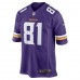 Minnesota Vikings Bisi Johnson Men's Nike Purple Game Jersey