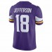 Minnesota Vikings Justin Jefferson Men's Nike Purple Vapor Limited Jersey