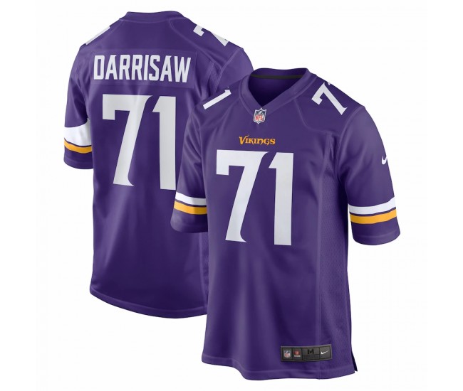 Minnesota Vikings Christian Darrisaw Men's Nike Purple Game Jersey