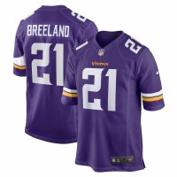Minnesota Vikings Bashaud Breeland Men's Nike Purple Game Jersey