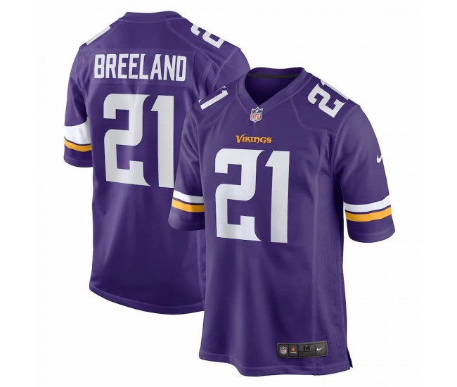 Minnesota Vikings Bashaud Breeland Men's Nike Purple Game Jersey