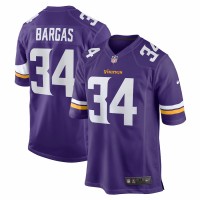 Minnesota Vikings Jake Bargas Men's Nike Purple Game Player Jersey