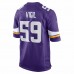 Minnesota Vikings Nick Vigil Men's Nike Purple Game Jersey