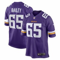 Minnesota Vikings Zack Bailey Men's Nike Purple Game Jersey