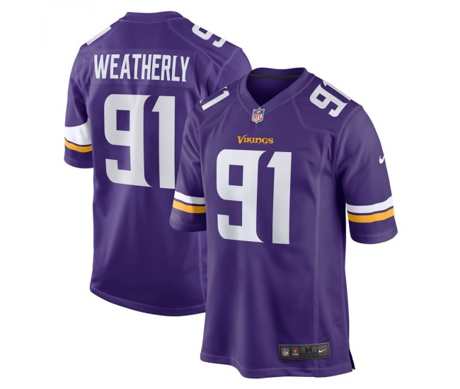 Minnesota Vikings Stephen Weatherly Men's Nike Purple Game Jersey