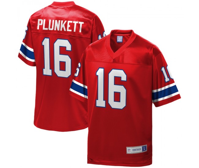 New England Patriots Jim Plunkett Men's NFL Pro Line Red Retired Player Jersey
