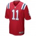 New England Patriots Julian Edelman Men's Nike Red Alternate Game Jersey