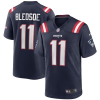 New England Patriots Drew Bledsoe Men's Nike Navy Game Retired Player Jersey