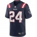 New England Patriots Ty Law Men's Nike Navy Game Retired Player Jersey