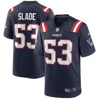 New England Patriots Chris Slade Men's Nike Navy Game Retired Player Jersey