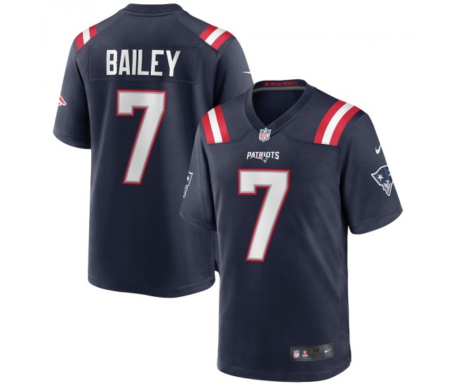 New England Patriots Jake Bailey Men's Nike Navy Game Jersey