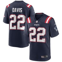 New England Patriots Cody Davis Men's Nike Navy Game Jersey