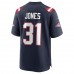 New England Patriots Jonathan Jones Men's Nike Navy Game Jersey
