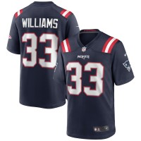 New England Patriots Joejuan Williams Men's Nike Navy Game Jersey