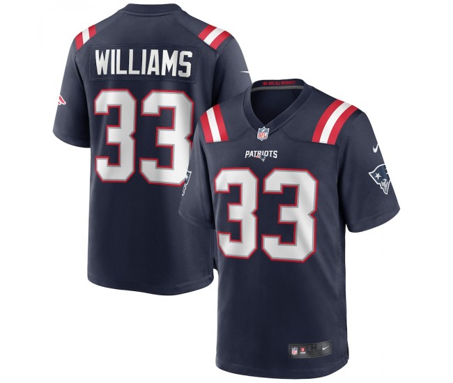 New England Patriots Joejuan Williams Men's Nike Navy Game Jersey