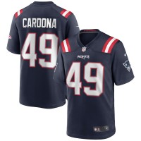 New England Patriots Joe Cardona Men's Nike Navy Game Jersey