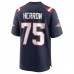 New England Patriots Justin Herron Men's Nike Navy Team Game Jersey