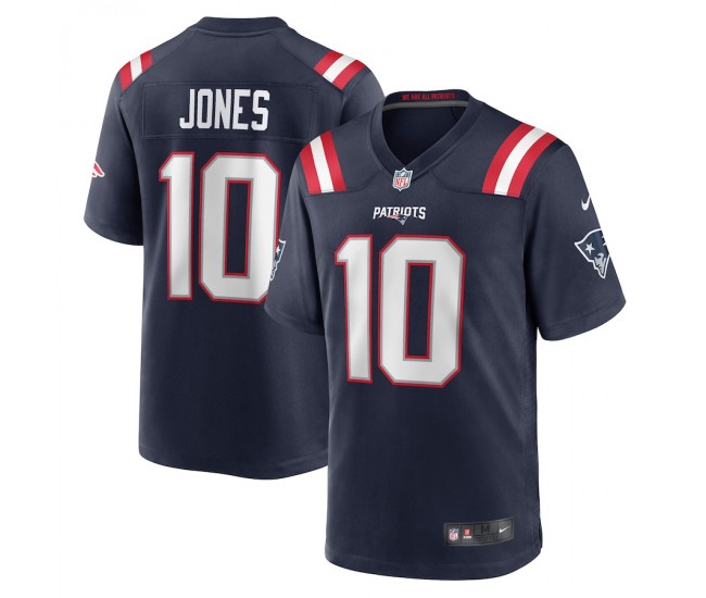 New England Patriots Mac Jones Men's Nike Navy Player Game Jersey