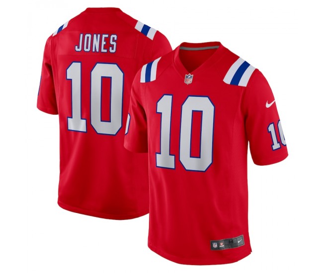 New England Patriots Mac Jones Men's Nike Red Alternate Game Jersey
