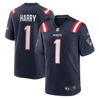 New England Patriots N'Keal Harry Men's Nike Navy Game Player Jersey
