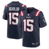 New England Patriots Nelson Agholor Men's Nike Navy Game Player Jersey