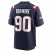 New England Patriots Christian Barmore Men's Nike Navy Player Game Jersey
