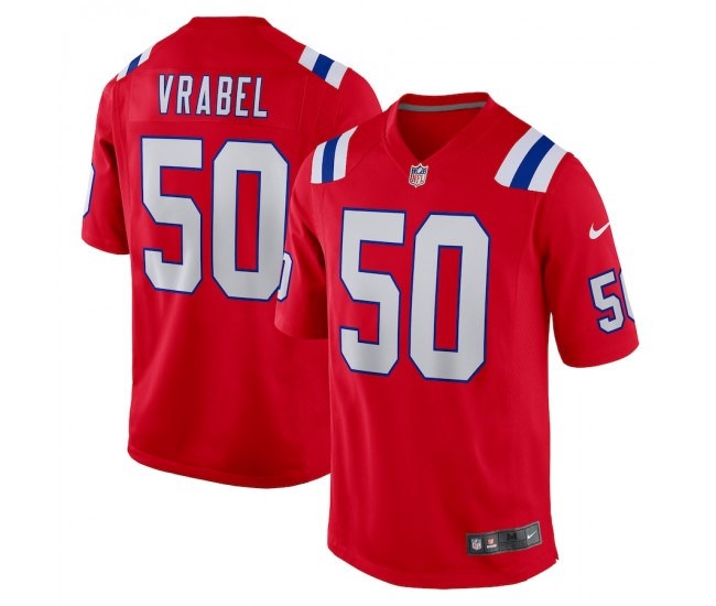 New England Patriots Mike Vrabel Men's Nike Red Retired Player Alternate Game Jersey