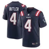 New England Patriots Malcolm Butler Men's Nike Navy Game Jersey
