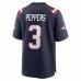 New England Patriots Jabrill Peppers Men's Nike Navy Game Jersey