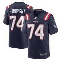 New England Patriots Arlington Hambright Men's Nike Navy Game Jersey