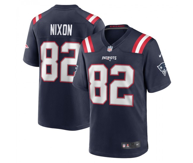 New England Patriots Tre Nixon Men's Nike Navy Player Game Jersey
