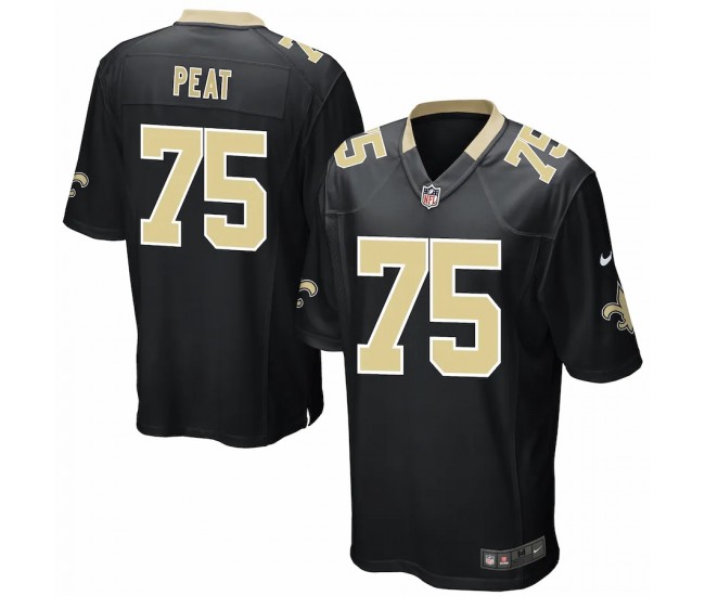 New Orleans Saints Andrus Peat Men's Nike Black Game Player Jersey