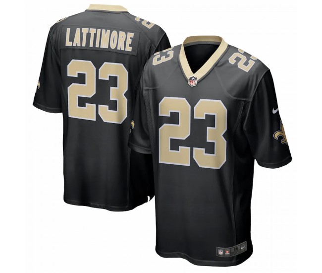 New Orleans Saints Marshon Lattimore Men's Nike Black Game Player Jersey