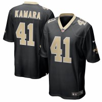 New Orleans Saints Alvin Kamara Men's Nike Black Game Player Jersey