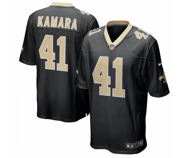 New Orleans Saints Alvin Kamara Men's Nike Black Game Player Jersey