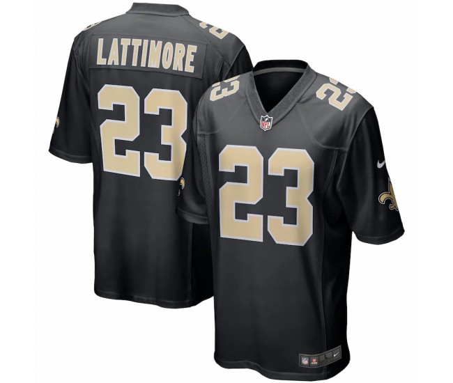 New Orleans Saints Marshon Lattimore Men's Nike Black Event Game Jersey