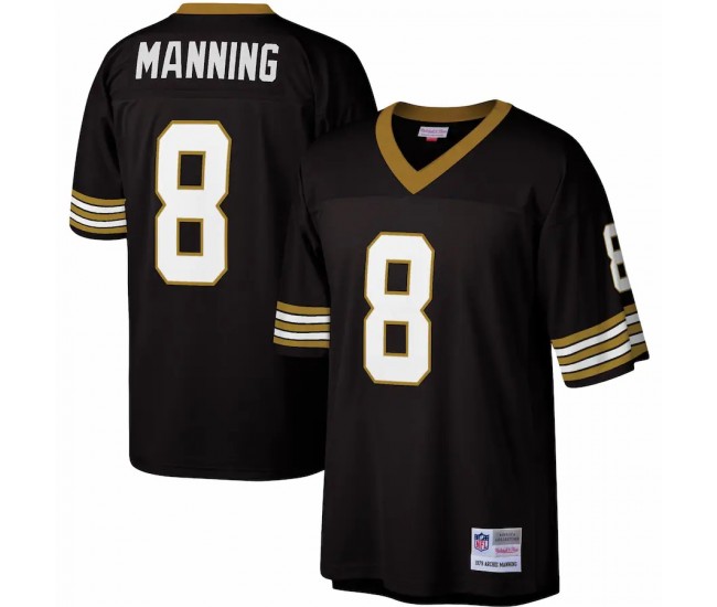 New Orleans Saints Archie Manning Men's Mitchell & Ness Black Legacy Replica Jersey