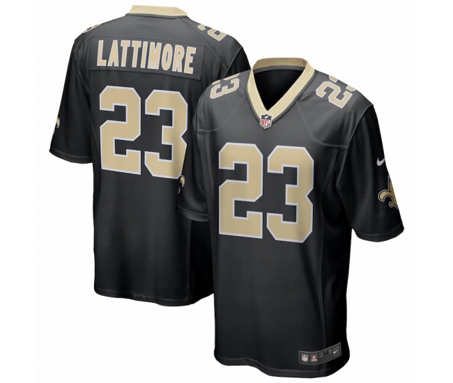 New Orleans Saints Marshon Lattimore Men's Nike Black Game Jersey
