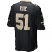 New Orleans Saints Cesar Ruiz Men's Nike Black Game Jersey
