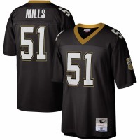 New Orleans Saints Sam Mills Men's Mitchell & Ness Black 1987 Legacy Replica Jersey