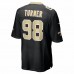 New Orleans Saints Payton Turner Men's Nike Black 2021 NFL Draft First Round Pick Game Jersey