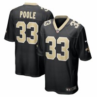 New Orleans Saints Brian Poole Men's Nike Black Game Jersey