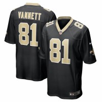 New Orleans Saints Nick Vannett Men's Nike Black Game Jersey