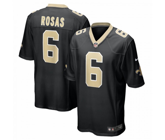 New Orleans Saints Aldrick Rosas Men's Nike Black Game Jersey