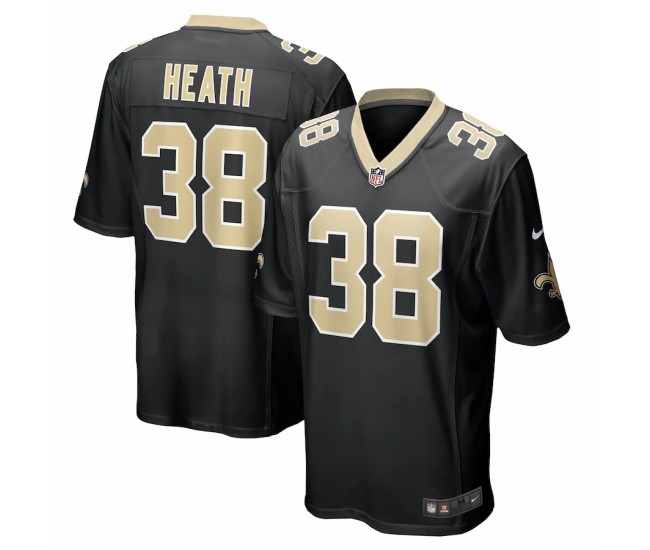 New Orleans Saints Jeff Heath Men's Nike Black Game Jersey