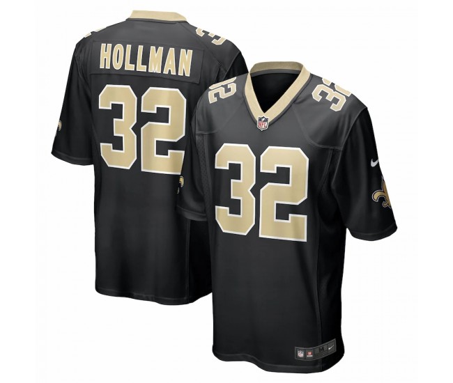 New Orleans Saints Ka'Dar Hollman Men's Nike Black Game Player Jersey