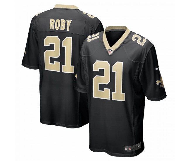 New Orleans Saints Bradley Roby Men's Nike Black Game Jersey