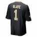 New Orleans Saints Chris Olave Men's Nike Black 2022 NFL Draft First Round Pick Game Jersey